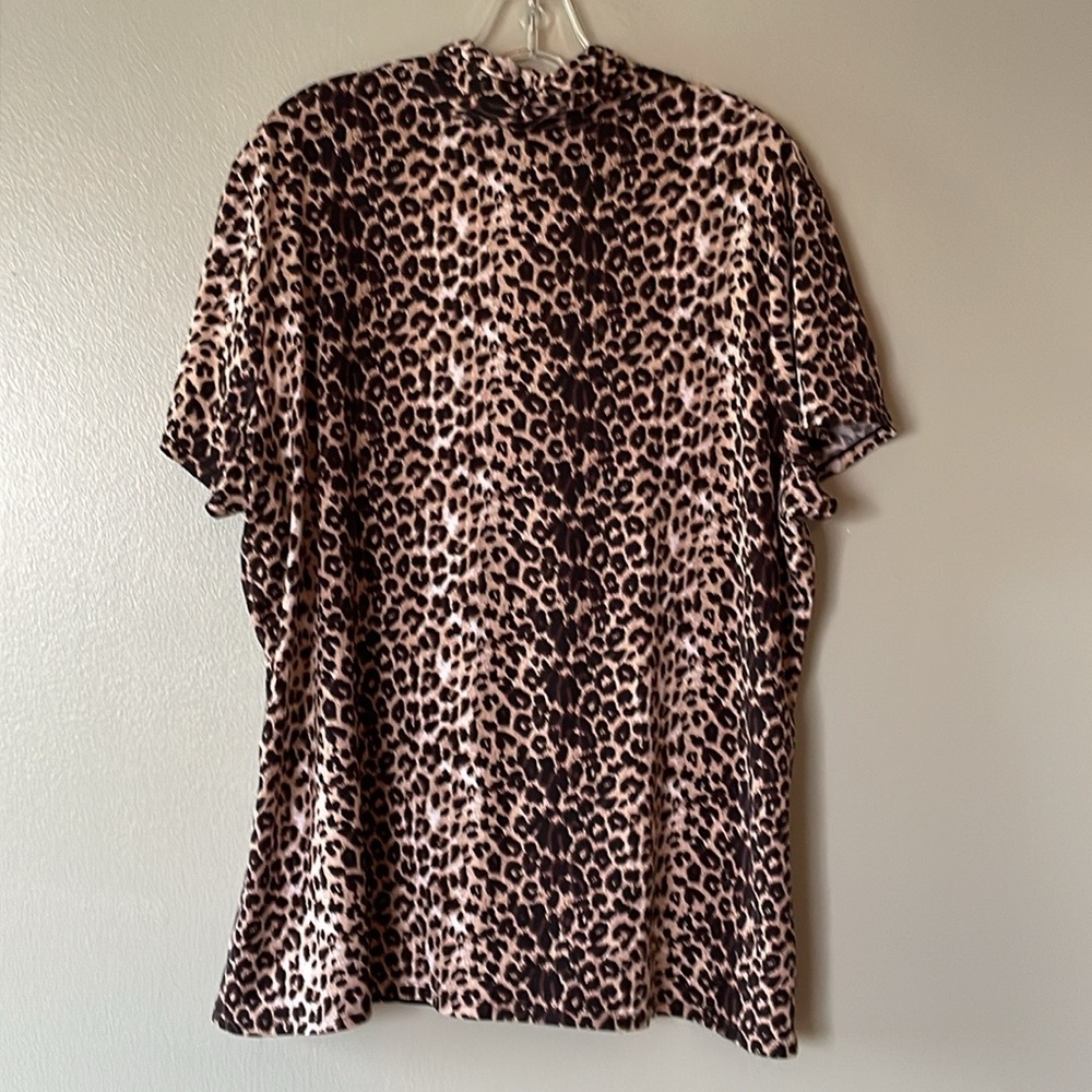 Notations, Leopard Print Blouse, Size 3x - image 5